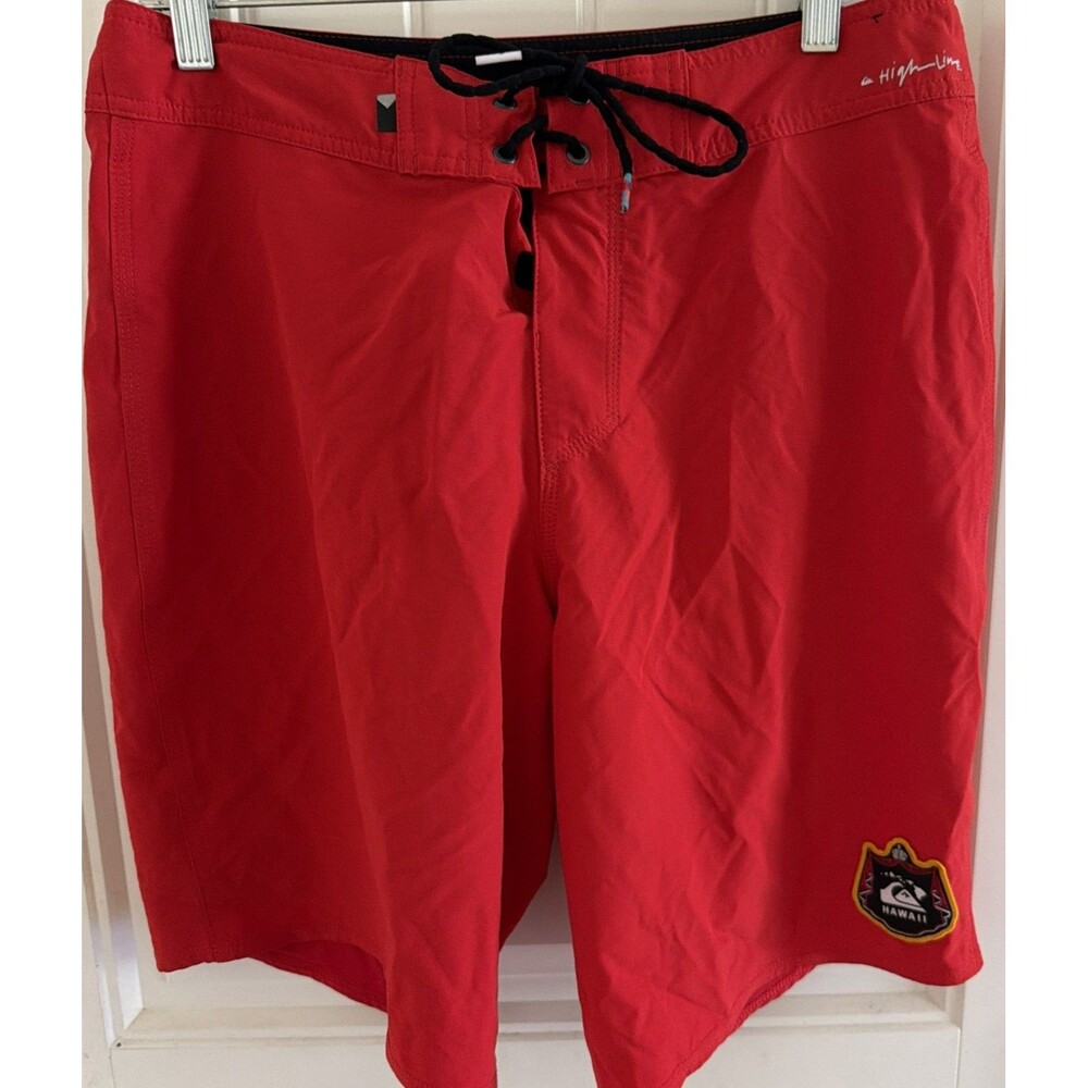 Vintage Y2K Quicksilver Board Shorts Men’s 31 Red Surfing Surf Surfer Hawaii